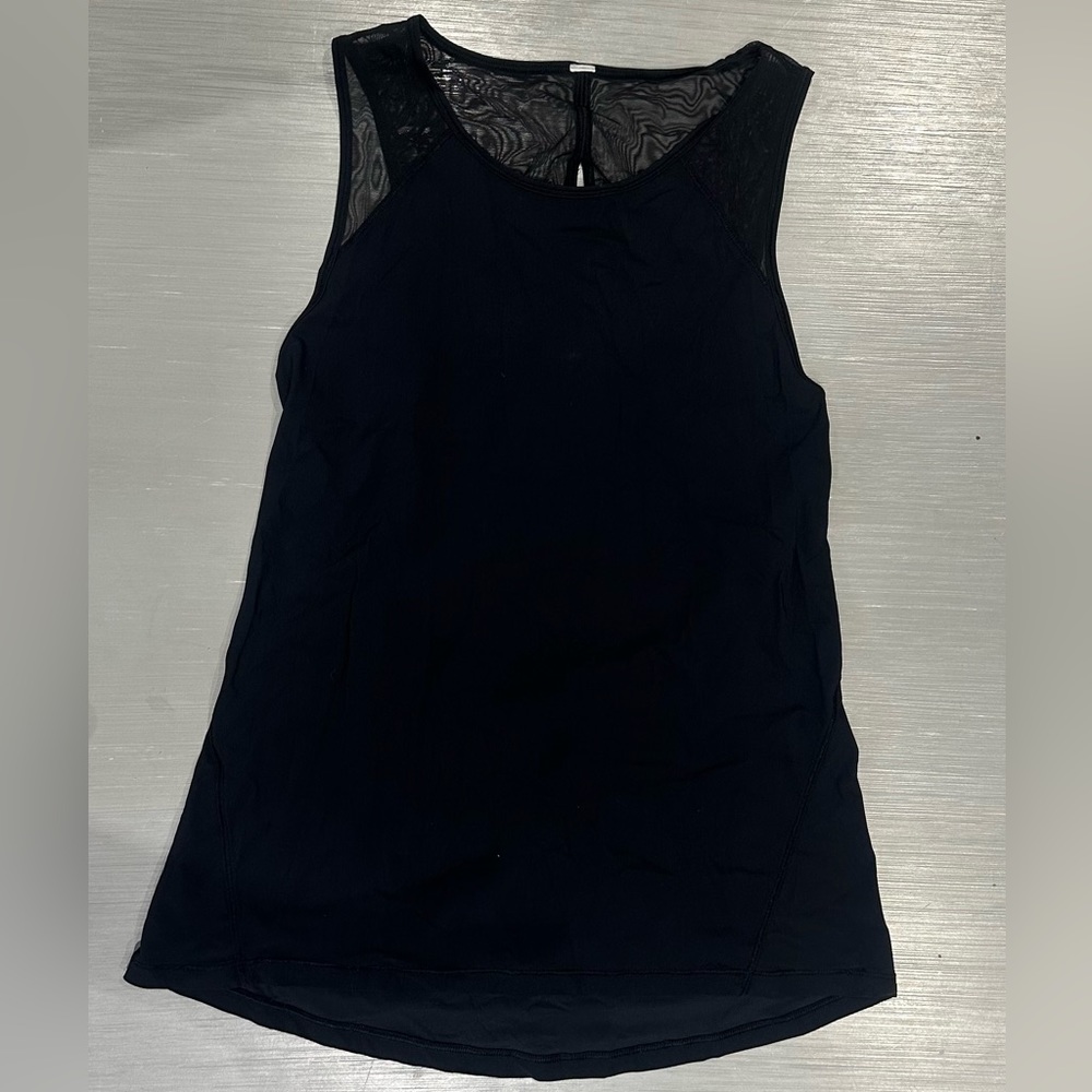 Lululemon-Black Sculpt Tank - Size 6/8 -Very Good Used Condition